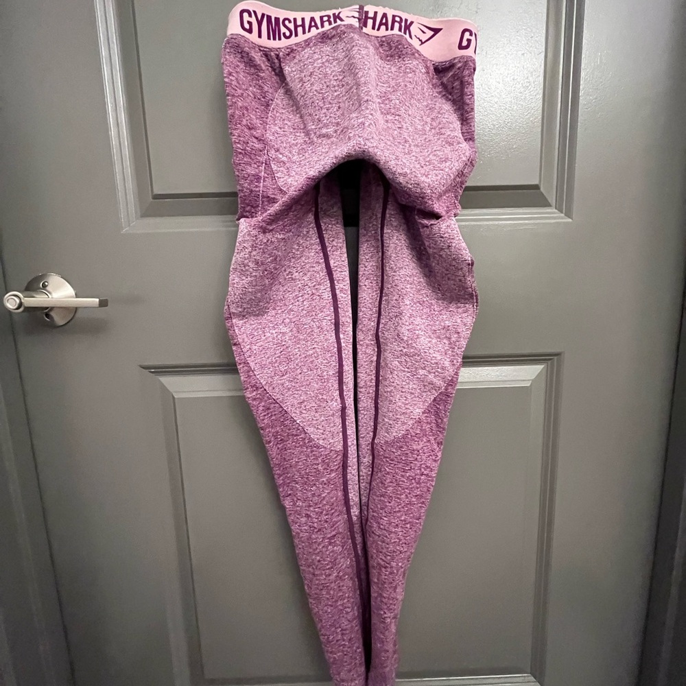 Gymshark Maroon and White Leggings